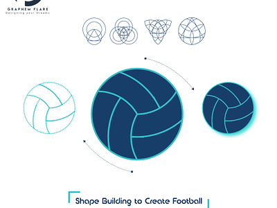 Geometric Football design 3d design graphic design illustration illustrator vector