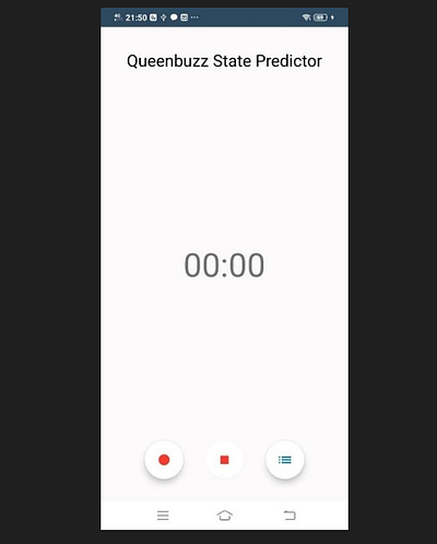 Queenbuzz Homepage (Apis Melifera State Predictor) app ui