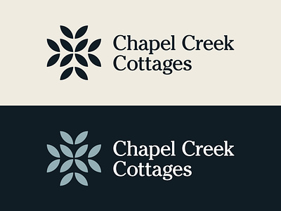 Chapel Creek Cottages brand identity branding cottages dallas fort worth icon identity mark logo real estate seal stamp symbol typography