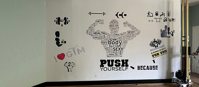 Vẽ tranh tường Phòng GYM vẽ tranh tường vẽ tranh tường phòng gym vẽ tường phòng gym
