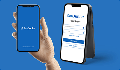 SouJunior - First Steps app branding graphic design interface ui