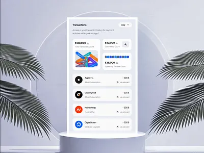 Transaction Card Interaction Exploration activities animation bank app design finance fintech history minimal mobile design motion graphics product design prototype transactions ui uidesign uiux uiuxdesign user interface design uxdesign