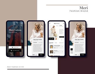 Fashion Brand app design brand e commerce fashion mobile app ui ux user interface