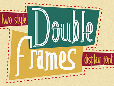 Free Display Font - Double Frames boys font