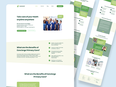 Medical Website Design design designer hospital website ui ux design website design