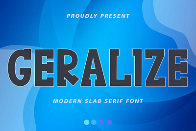 GERALIZE beautiful branding design font font design handwritten illustration logo poster slab serif sticker ui