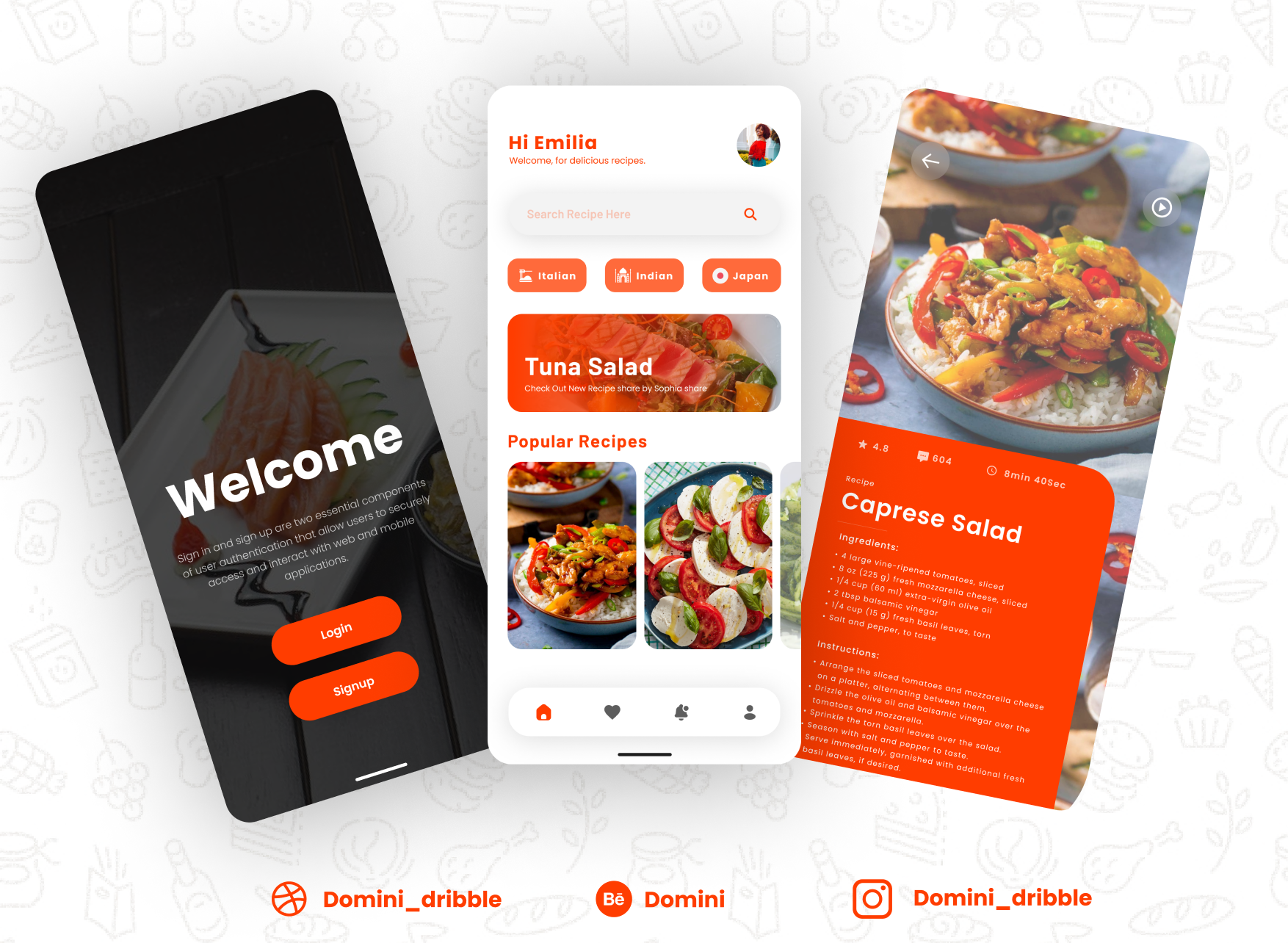 Example of Mobile App UI Design 5 Screen