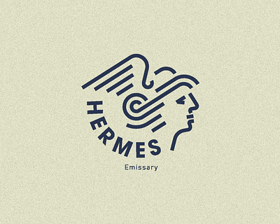 Hermes mark branding design graphic design hermes illustration logo mythology typography ui ux vector