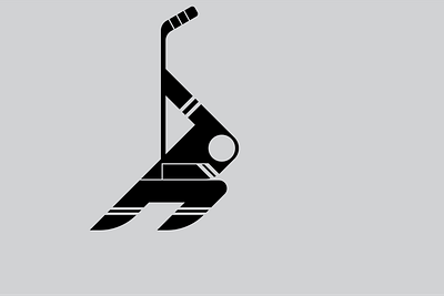 Hockey Player artwork branding concept design geometric graphic design illustration lines logo modern modernism power simple speed