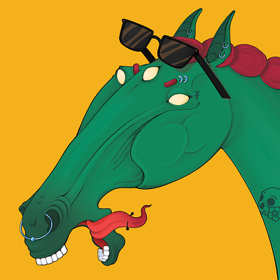 eight horses of spirit animation art character design graphic design illustration print