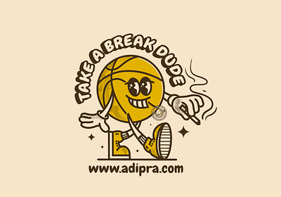 Basketball mascot character adipra std training