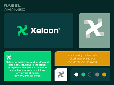 Xeloon Solutions Logo brand design branding branding identity business identity logo logo design logotype marketing modern