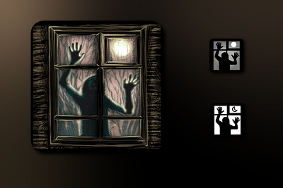 Icon for the horror game "Someone Else's House" android app freelance game horror icon moon window