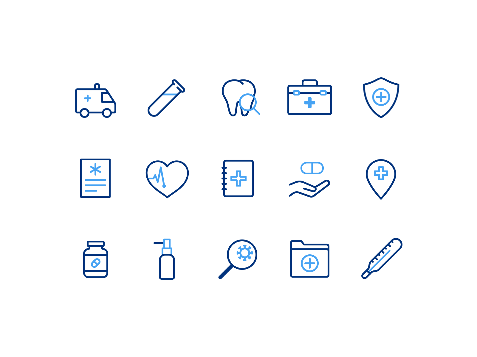 Healthcare animated icons by Nick Kozin for Icons8 on Dribbble