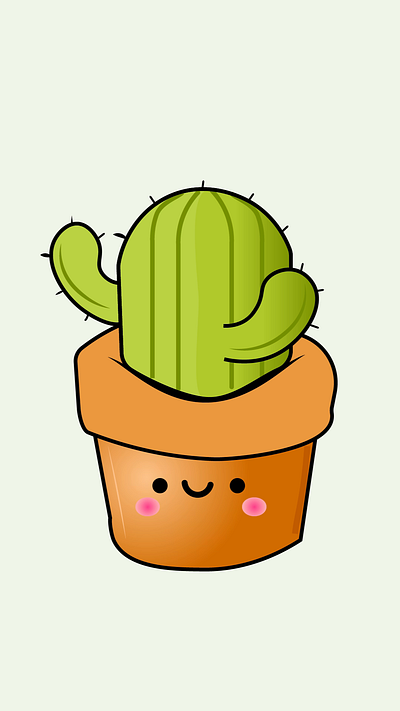 Cactus🌵 adobe animation app app design cactus concept creative design designer illustration motion motion design motion graphics plant ui ux