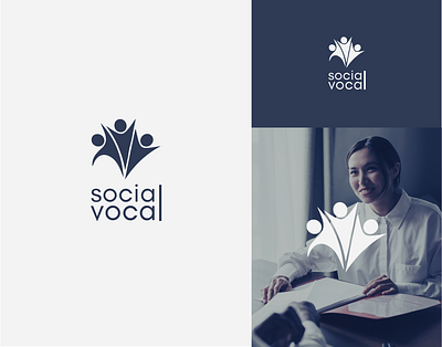 Social vocal | logo design advertising brand identity brand recognition branding color palette creative digital art flat design graphic design icon design illustration logo design marketing minimalism social media symbolism typography user experience vector design visual identity