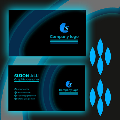 business card design 3d animation app branding crad desgin design graphic design illustration logo ui