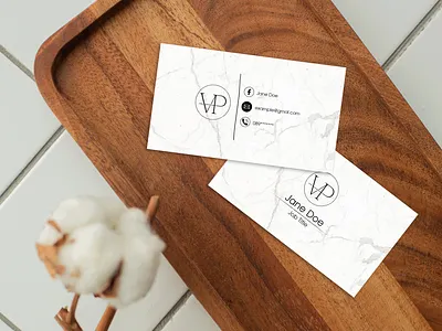 Marble Business Card design illustration logo typography