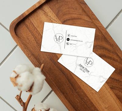 Marble Business Card design illustration logo typography