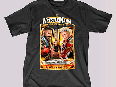 Wwe Wrestlemania 39 Roman Reigns Vs Cody Rhodes T-shirt