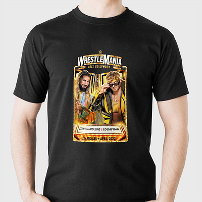 Wwe Wrestlemania 39 Seth Freakin Rollins Vs Logan Paul T-shirt