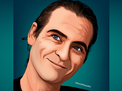 Joaquin Phoenix - Vector Portrait art artist artwork cartoon celebrityportrait creativeprocess digital art digitalillustration digitalportrait dribbble famouspeople graphic design illustration joaquinphoenix line art portrait painting sumit vector art vector vectorgraphics vectorportrait