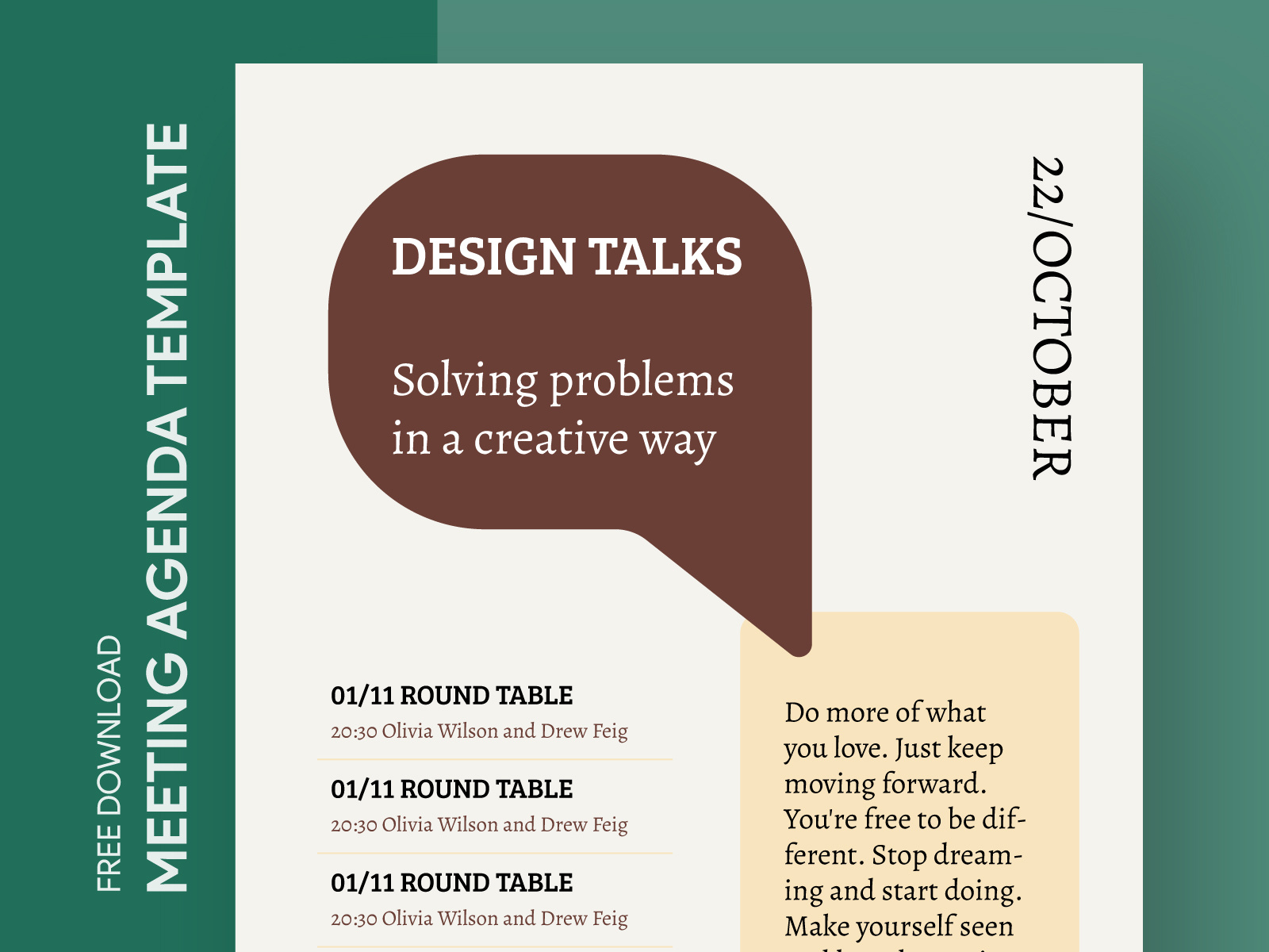 Event Agenda Free Google Docs Template by Gdoc on Dribbble