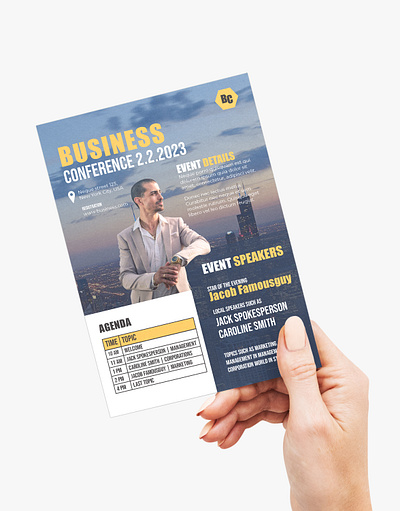 Flyer design mockup | Business Conference adobe indesign adobe photoshop business conference design flyer flyer design graphic design illustration indesign mockup