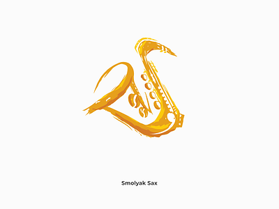 Smolyak Sax art branding logo sax smolyak vector