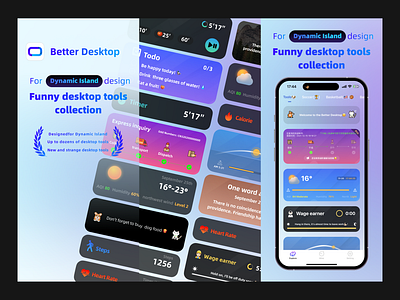 Better Desktop App app dynamic island ui
