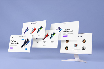 Nike UI Design ( Recreation) dashboard design facebook ads design facebook ads post facebook post facebook post design graphic design illustration logo social media design ui ux