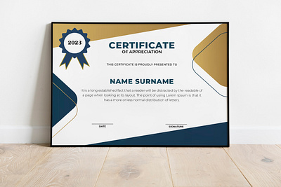 Appreciation Certificate apparel appreciation certificate branding certificate design graphic design illustration typography vector