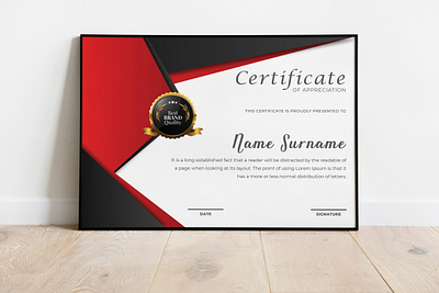 Appreciation Certificate apparel appreciation award certificate branding certificate design graphic design illustration typography vector
