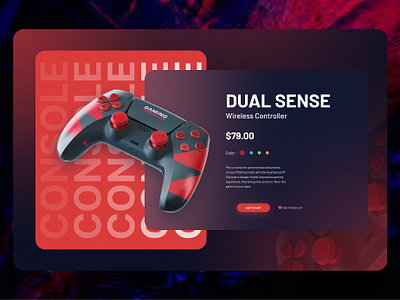 Game Controller Purchase Page UI 3d animation app branding design graphic design illustration logo motion graphics typography ui ux vector