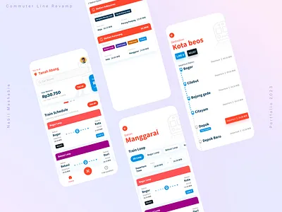 Commuter Line Access Mobile App commuter line daily inspiration first shoot inspiration jakarta minimalist mobile apps new user interface open comission portfolio product design schedule train ui uiux user experience user interface ux visual design