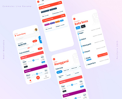 Commuter Line Access Mobile App commuter line daily inspiration first shoot inspiration jakarta minimalist mobile apps new user interface open comission portfolio product design schedule train ui uiux user experience user interface ux visual design