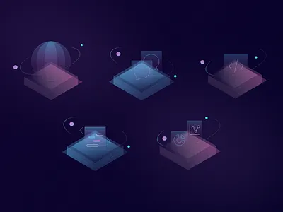 Visuals for AI WEB APP ai branding chatgpt design illustration ui web webdesign