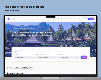 The Simple Way to Book Hotels booking hotel booking hotel booking app hotel reservation reservation travel app travels ui