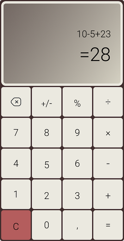 Calculator calculator dailyui001 graphic design ui webdesign