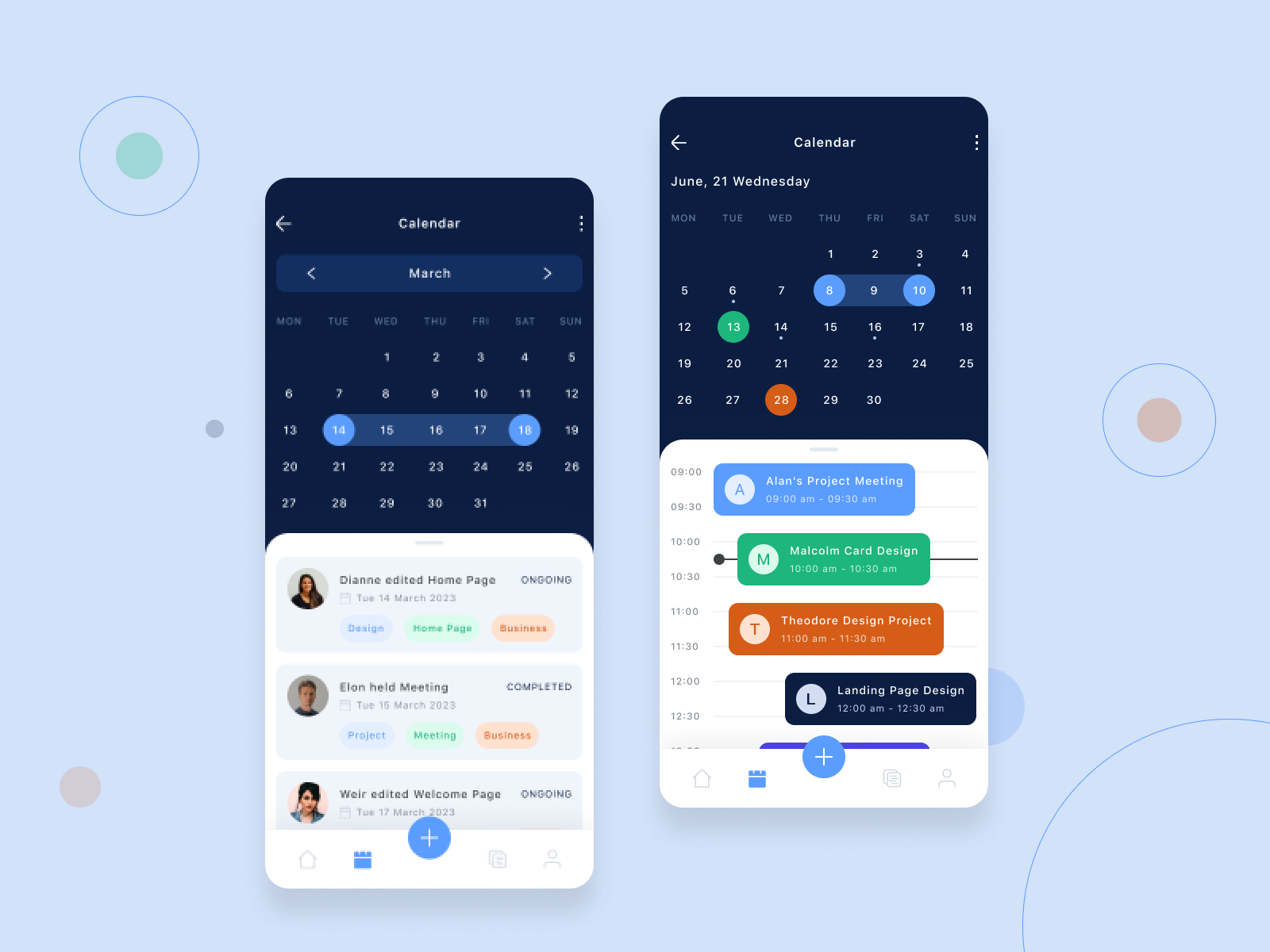 Calendar Schedule Mobile App by I Can Infotech on Dribbble