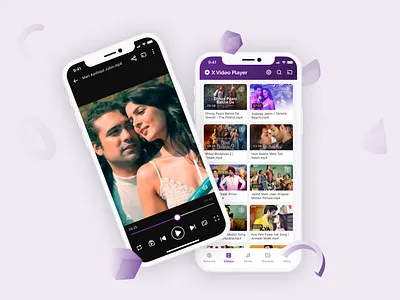 X Video Player App UI Design audio player app ui design media player media player app ui mobile mobile app mobile app design mobile app ui design mobile design mobile ui multimedia app ui design ui ux ui video player app ui