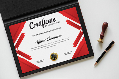 Achievement Certificate achievement award certificate branding certificate design graphic design illustration minimal vector