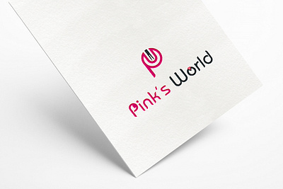 Pinks World Logo Design branding clothing logo ecommerce logo graphic design logo logo design graphichdesign minimal shop logo typography