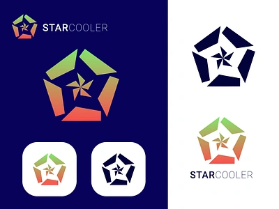 star cooler logo brand brand identity branding cooling cooling fan cooling logo design fan fan logo fans graphic design home cooling home cooling fan home fan illustration logo logo design modern logo ui vector