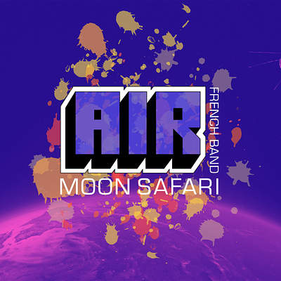 AIR - Moon Safari Album Microsite animation design graphic design illustration web design