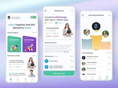 Course Learn - Mobile Apps course course apps course mobile course mobile apps e learning e learning apps figma learning learning apps learning mobile apps mobile app mobile apps mobile learning ui