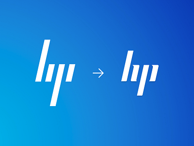 HP Logo Redesign Concept brand concept hewlett packard hp logo logo mark redesign