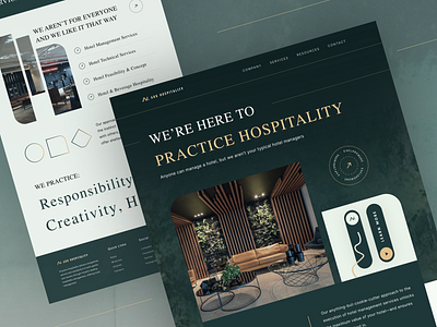 Hotel Management Website Design creativity hospitality hotel management design hotel management landing page hotel manager hotel website interface landing page practice hospitality product design productivity uiux web design website website design