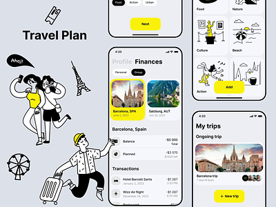 Travell plan ios interaction android app animation app app design best app best mobile app design illustration interaction ios ios app mobile motion motion design top mobile app ui user inte ux