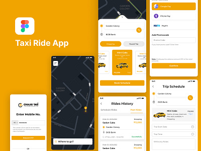 Taxi Ride App Concept app appdesign design graphic design taxi typography ui ux